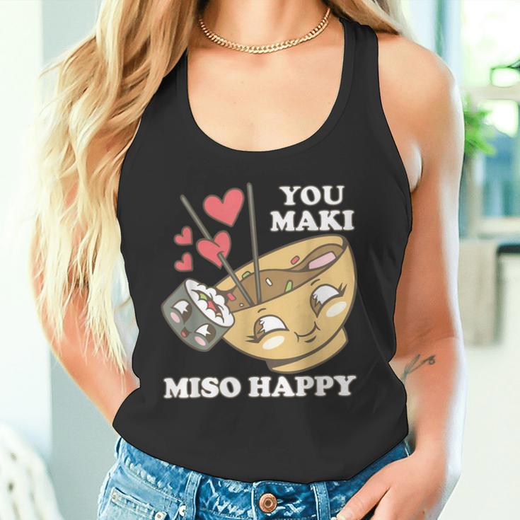 You Maki Miso Happy Sushi Kawaii Japan Tank Top