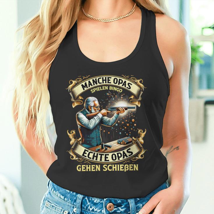 Manche Grandpa Play Bingo Real Grandpa Go Shooting Tank Top