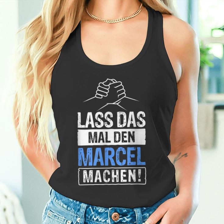 Marcel Name With Slogan Tank Top