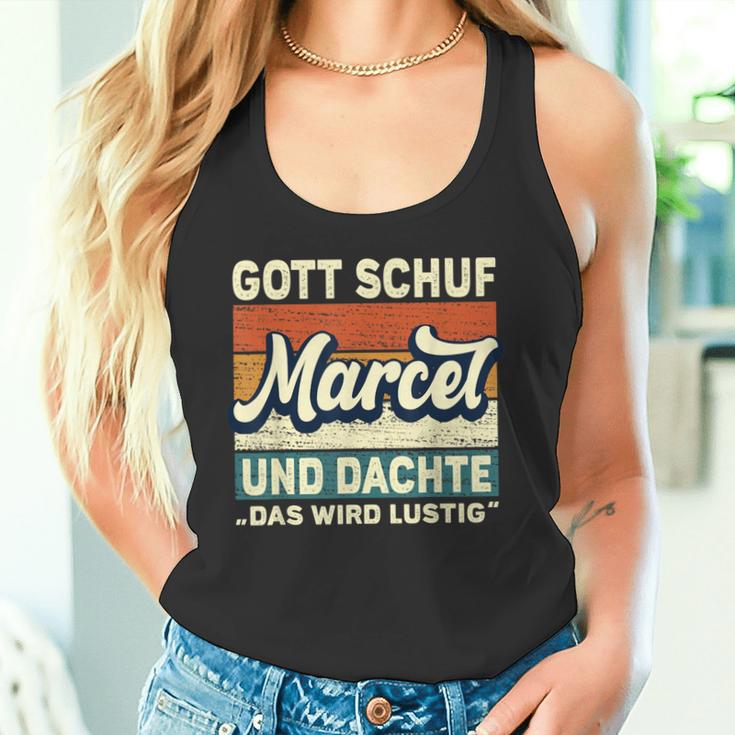 Marcel Name Saying Gott Schuf Marcel Tank Top