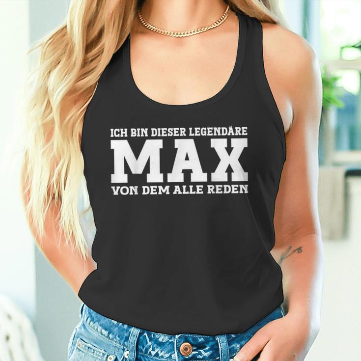 Max First Name Saying Max Tank Top