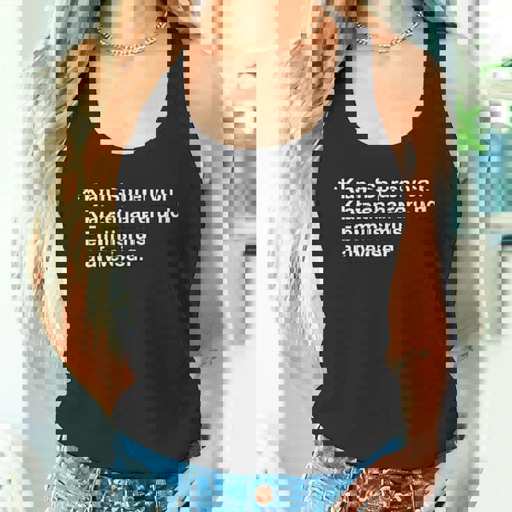 May Show Traces Of Cat Hair And Feminism Tank Top