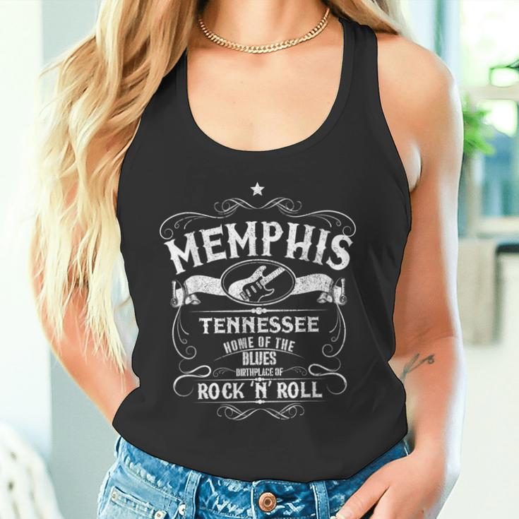 Memphis Tennessee Blues Country Music Usaintage Souvenir Tank Top