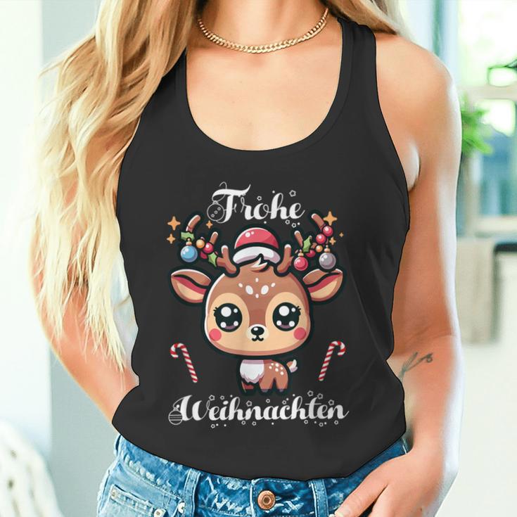 Merry Christmas Cute Reindeer Winter Christmas Tank Top