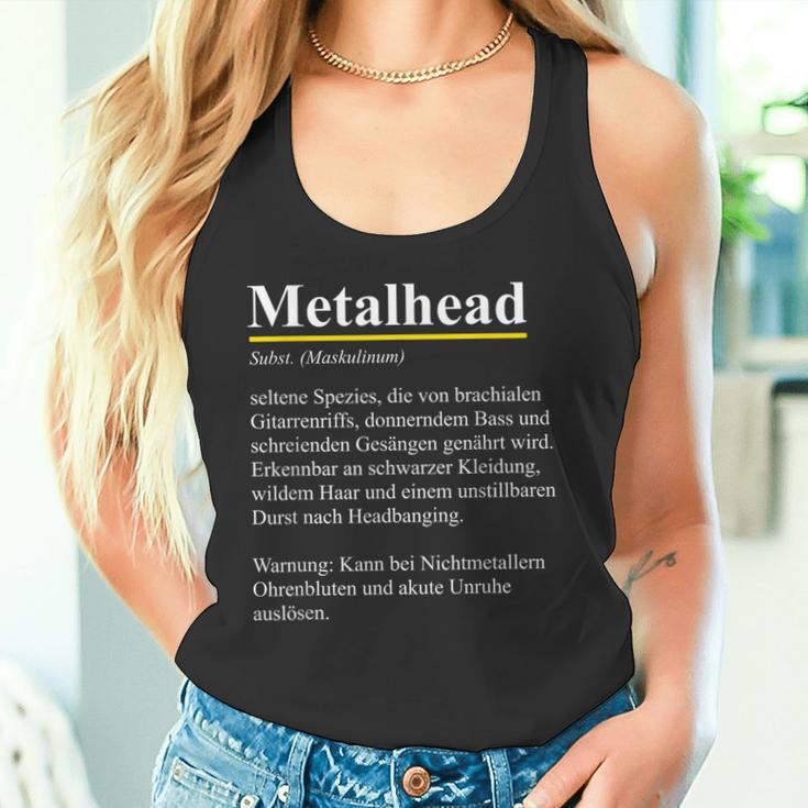 Metalhead Dictionary Definition For Fans Of Heavy Metal Tank Top