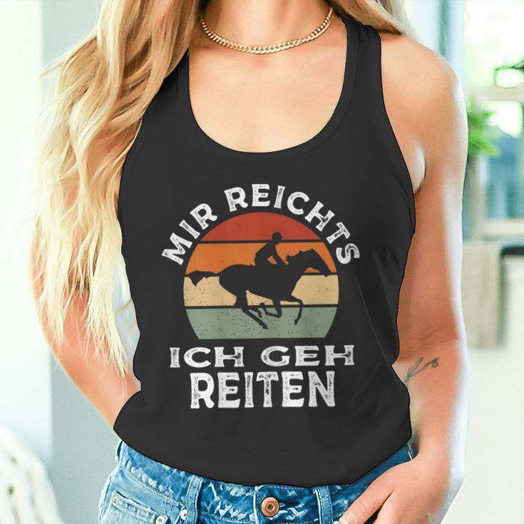 Mir Reichts Ich Geh Reitenintage Retro Rider S Tank Top