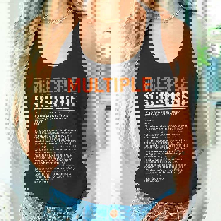 Multiple Sclerosis Awareness Ms Definition Warrior Support Camiseta sin mangas