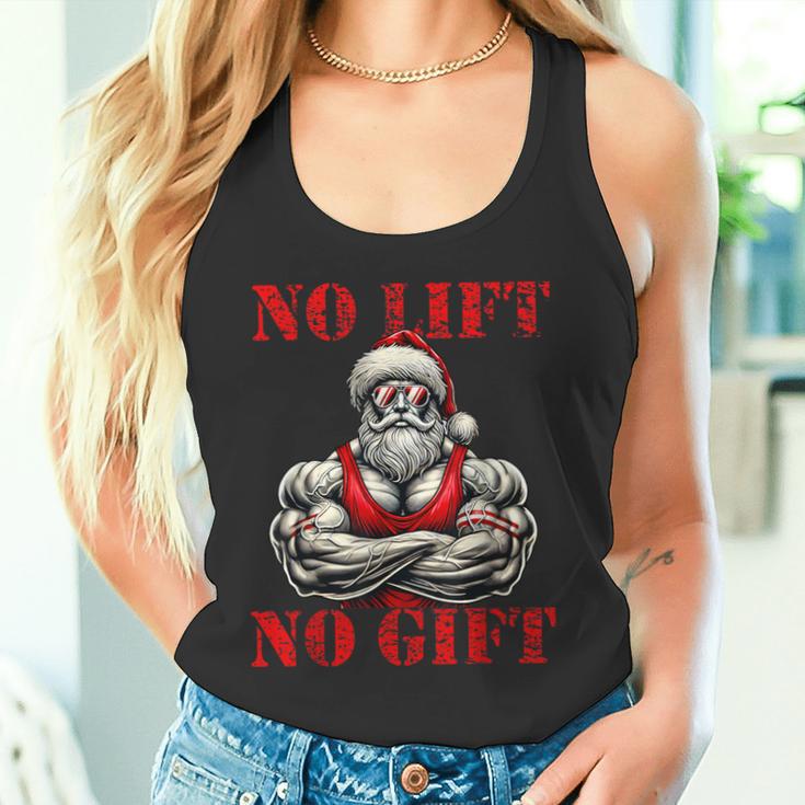 No Lift No Fitness Santa Muscle Christmas Tank Top