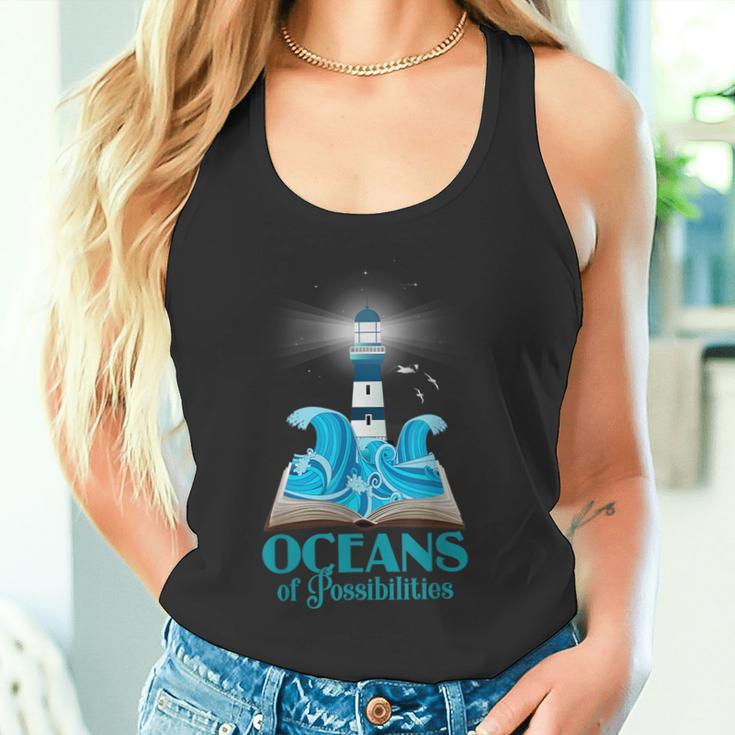 Oceans Of Possibilities Summer Reading 2022 Lighthouse Tank Top Oceans Of Possibilities Summer Reading 2022 Lighthouse Tank Top
