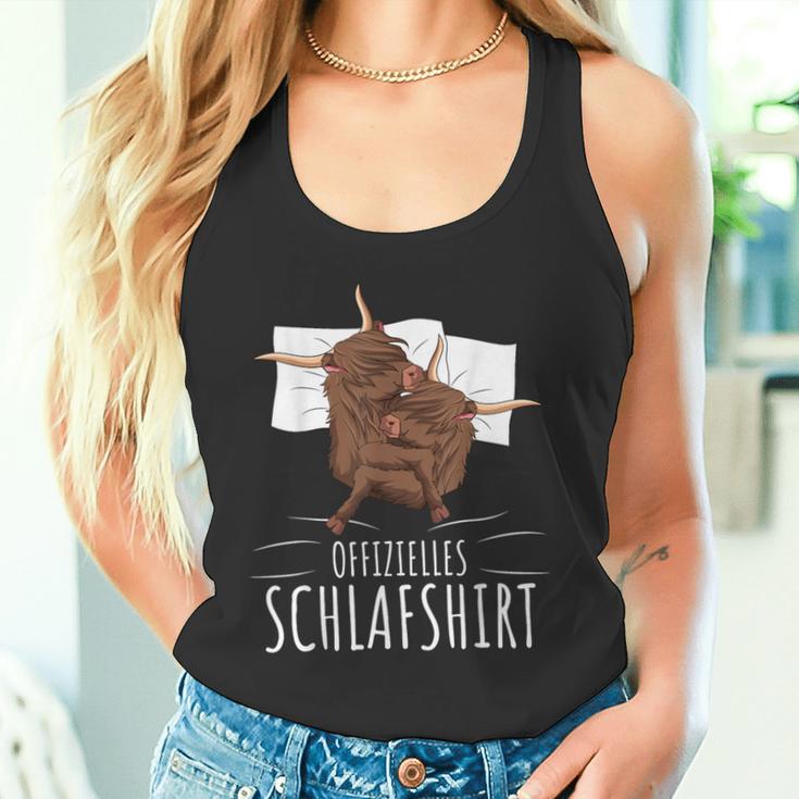 Official Scottish Highland Cow Sleep Tank Top