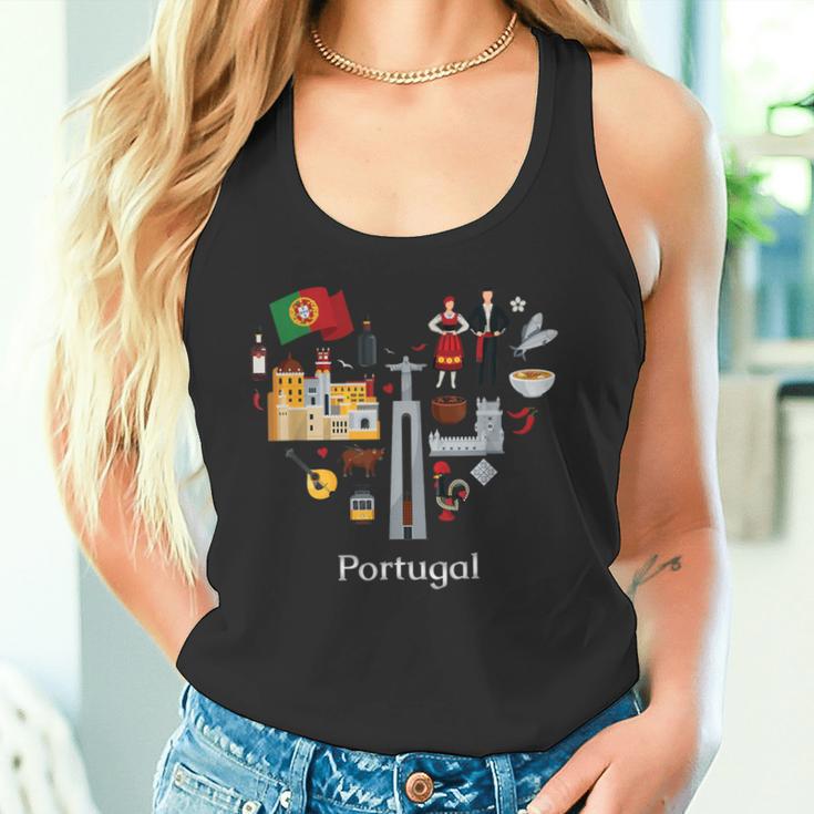 Portugal Lisbon Card Icon Traditional Keepsake Tank Top