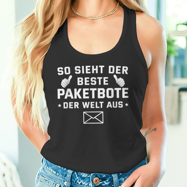 Postman Bester Paketbote Der Welt German Tank Top