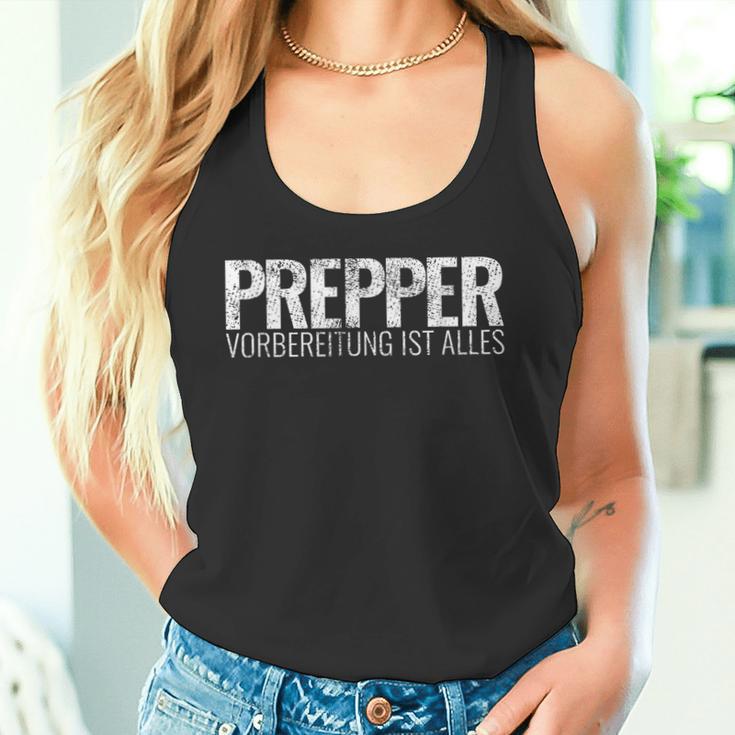 Prepper Preparation Ist Alles Survival Prepping Prepper Tank Top