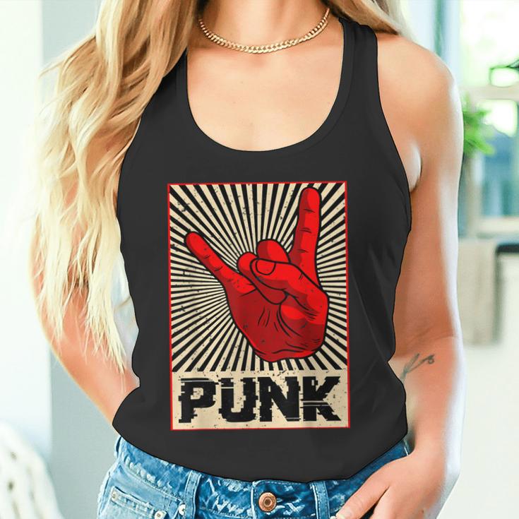 Punk Rock Music Against Nazis Against Right Tank Top