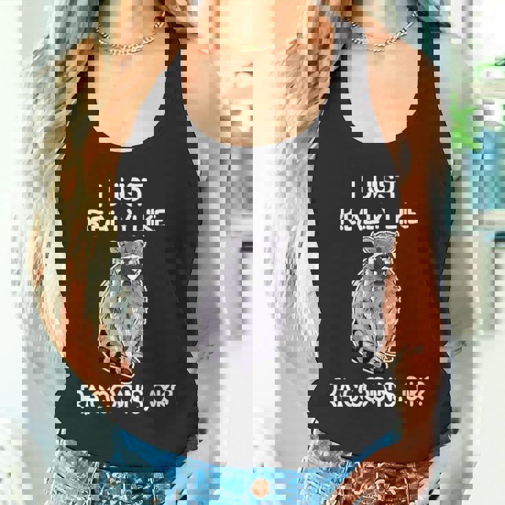 Raccoon Love Tank Top - Unisex | Cute & Quirky Statement
