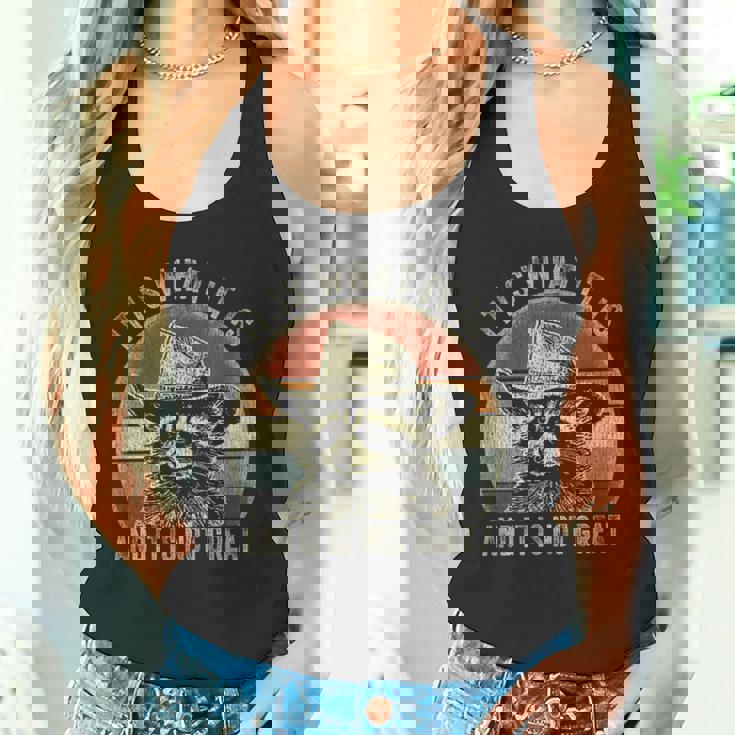 Raccoon Trash Panda Tank Top - Playful Attitude for Casual Days