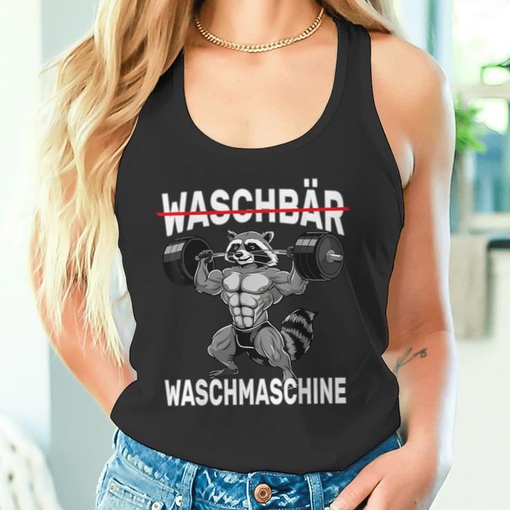 Raccoon Washing Machine Bodybuilding Fitness Gym Tank Top