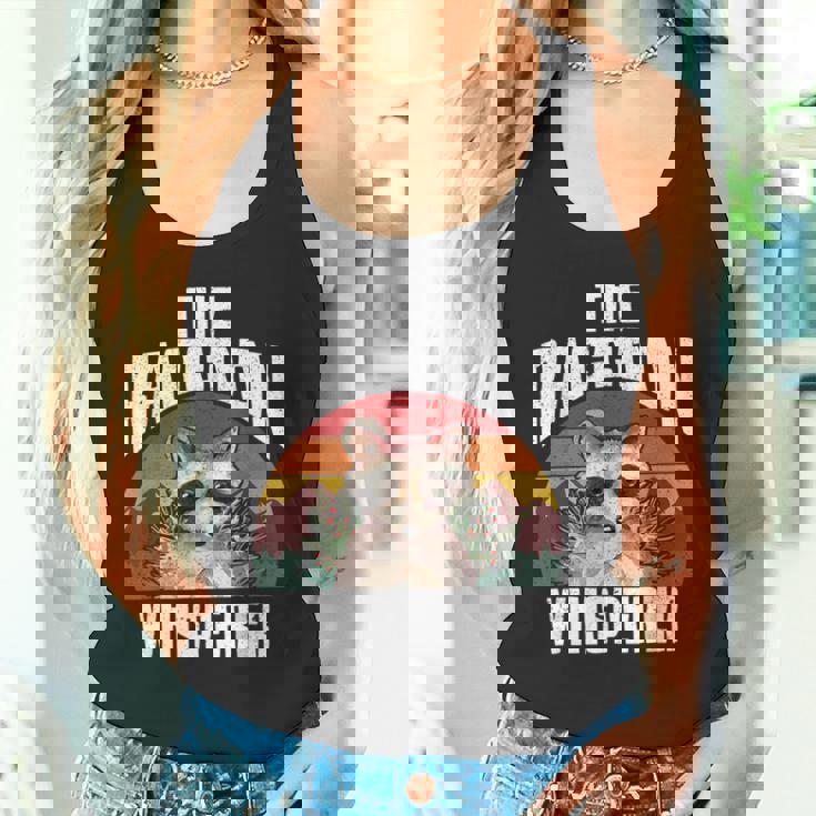 Raccoon Whisperer Vintage Retro Tank Top | Nature Lover's Choice