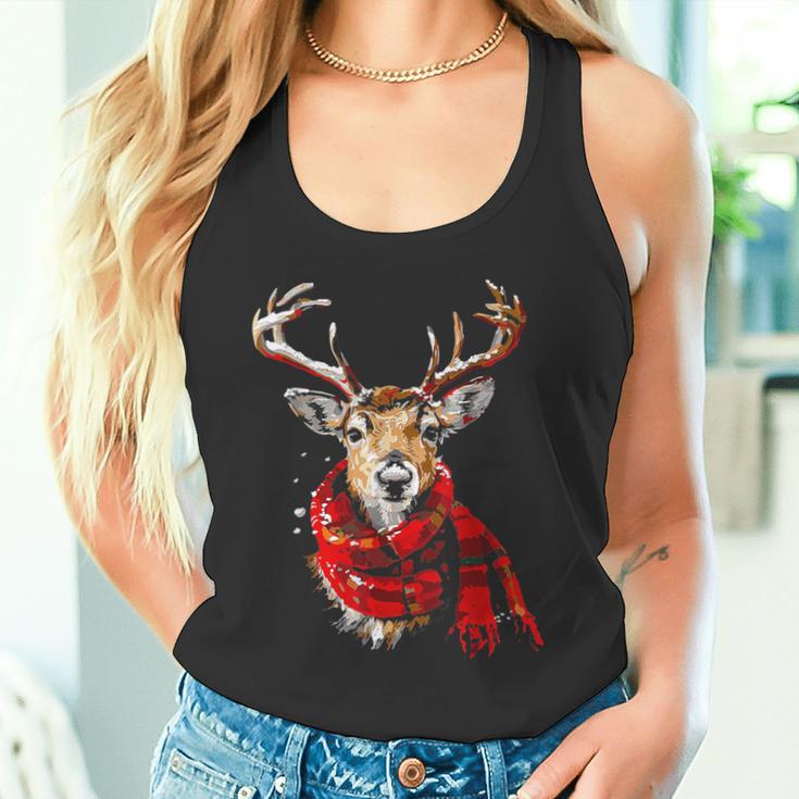 Reindeer Graphic Illustration Reindeer Tank Top