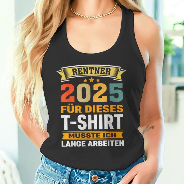 Retirement 2025 Retirement Pension Decoration Retirees 2025 Tank Top