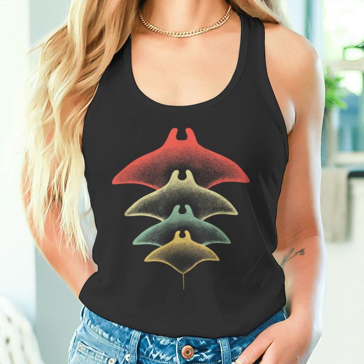 Retro Stingray Manta Ray Underwater Diving Tank Top