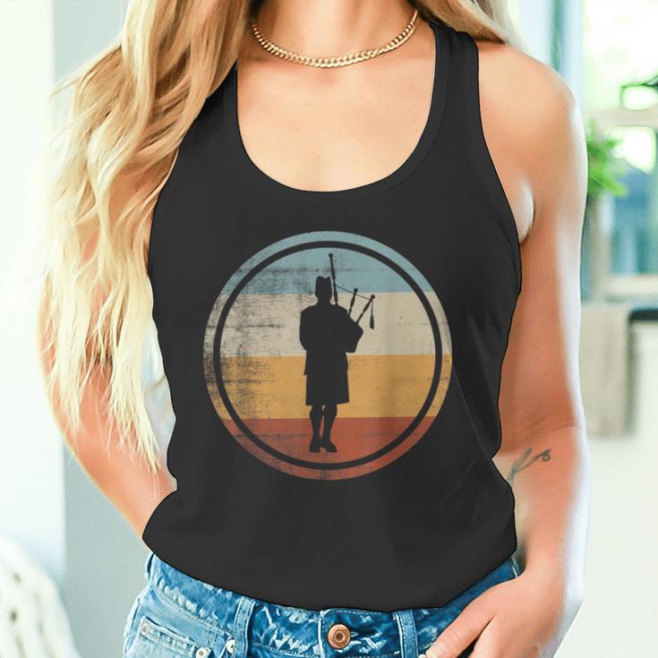 Retrointage Bagpipe Musician Bagpipe Player Tank Top