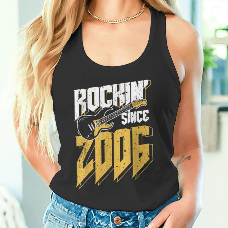 Rockin' Since 2006Intage Rock Music Fan 17Th Birthday Tank Top