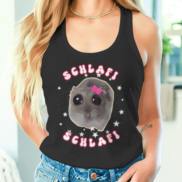 Sad Hamster Schlafi Pyjamas Cute Hamstie Meme Tank Top