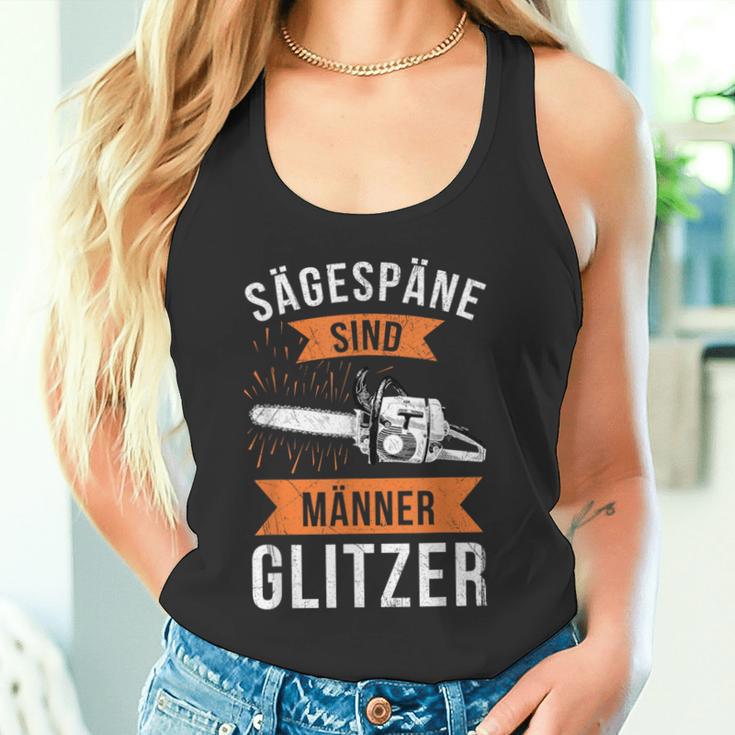 Sägespäne Sind Männerglitzer Lumberjack Forestry Tank Top