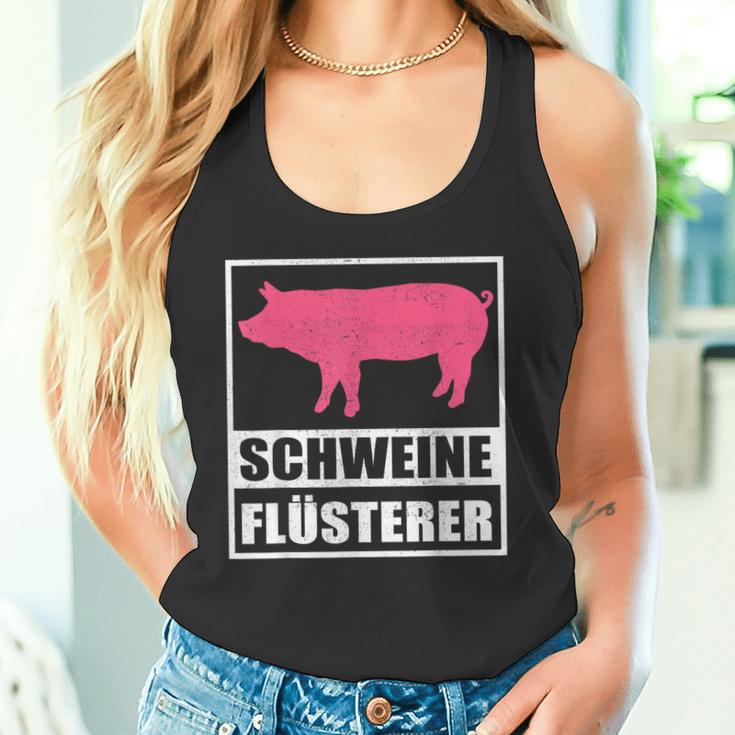 Schweine Flusterer Schweinebauer Tank Top