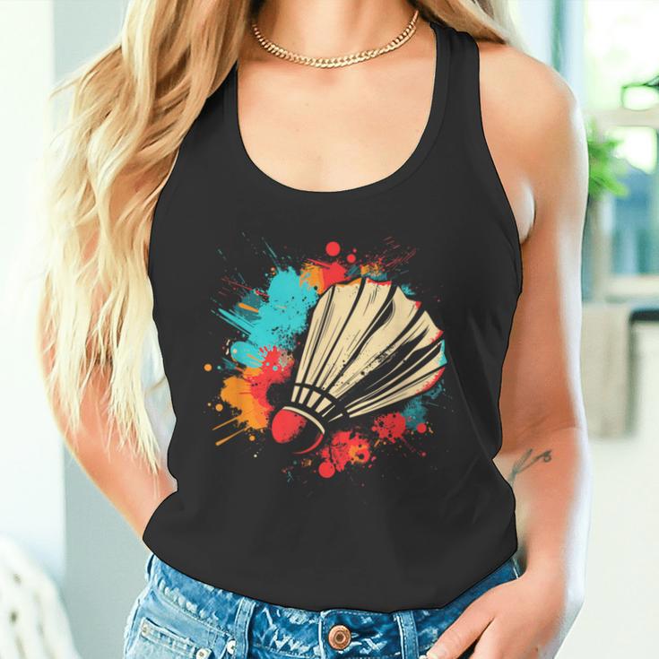 Shuttlecock Graffiti Badminton Lovers Badminton Hall Tank Top