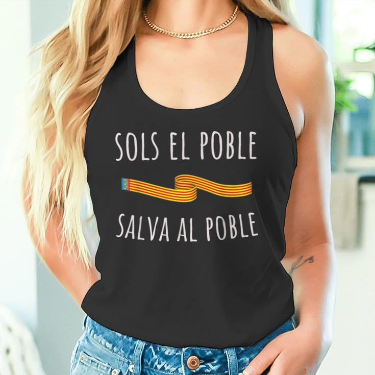 Sols El Poble Salva Al Poble Solo El Pueblo Salva Al Pueblo Camiseta sin mangas
