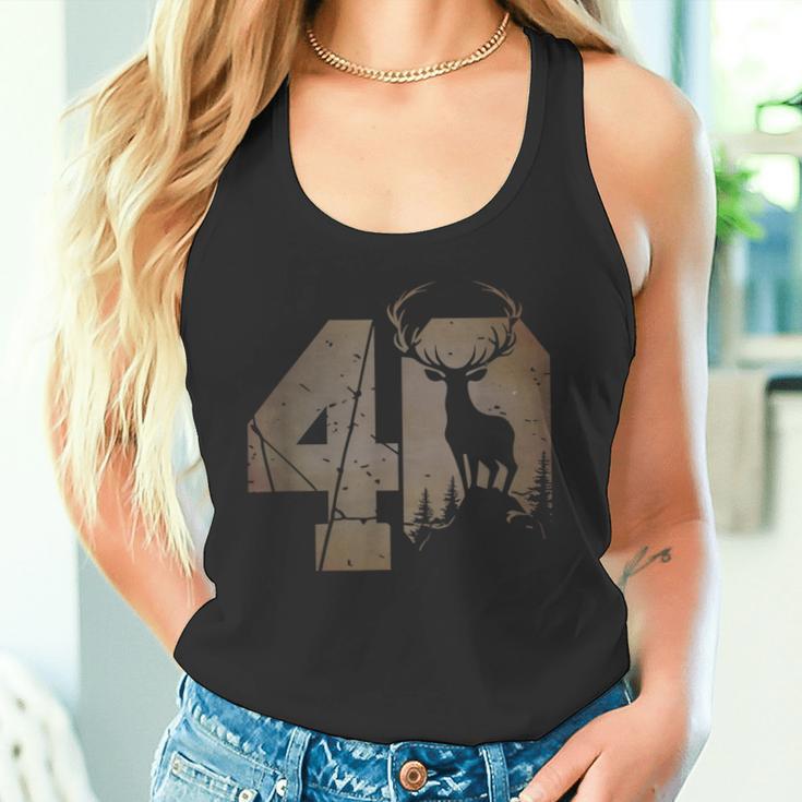 Stag Motif For Hunters 40S Birthday Or Anniversary Tank Top