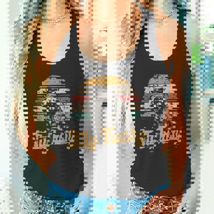 Stay Trashy Raccoon & Opossum Meme Tank Top - Humorous Internet Wear