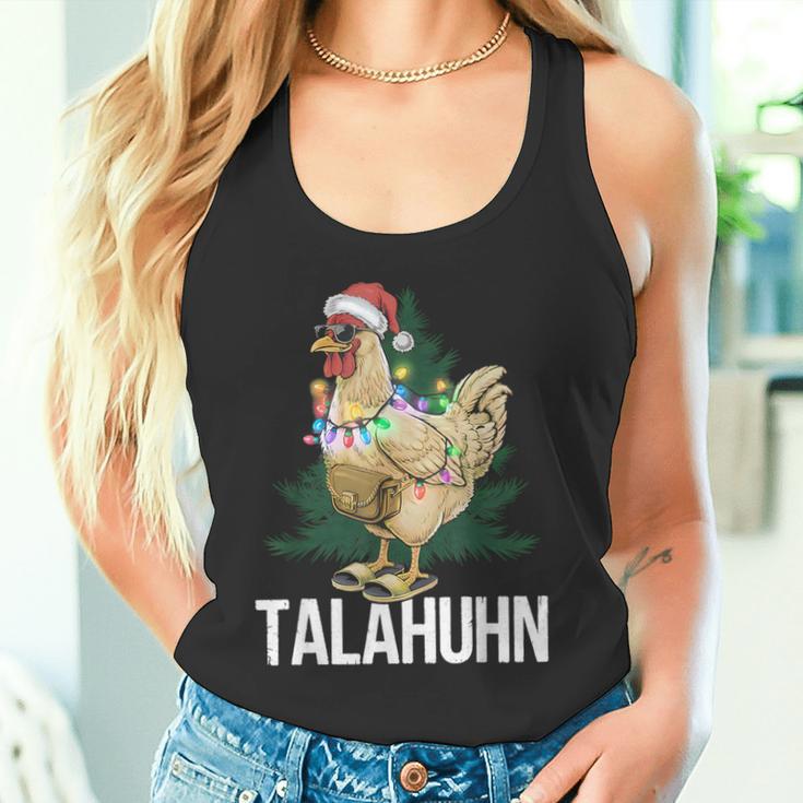 Talahuhn Christmas Hat Talahon Trendword Merry Christmas Tank Top