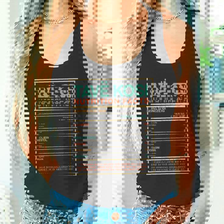 Tavë Kosi Nutrition Facts Albanian Foodie Albania Food Lover Tank Top