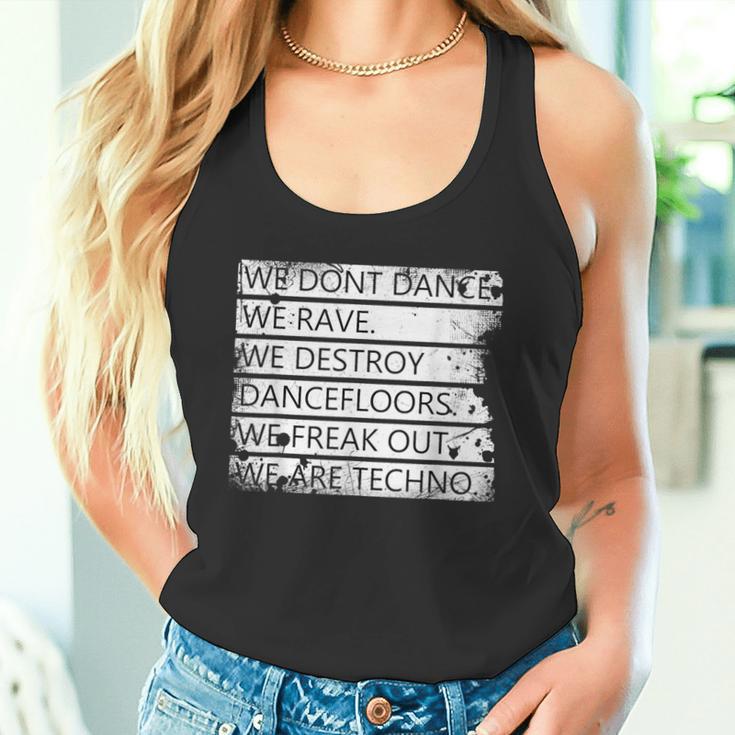 We Are Techno Rave Festival Techno Tank Top