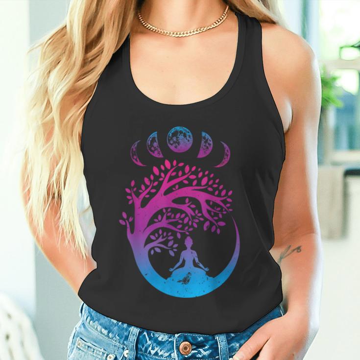 Tree Of Life Spiritual Moon Phases Yoga Tank Top