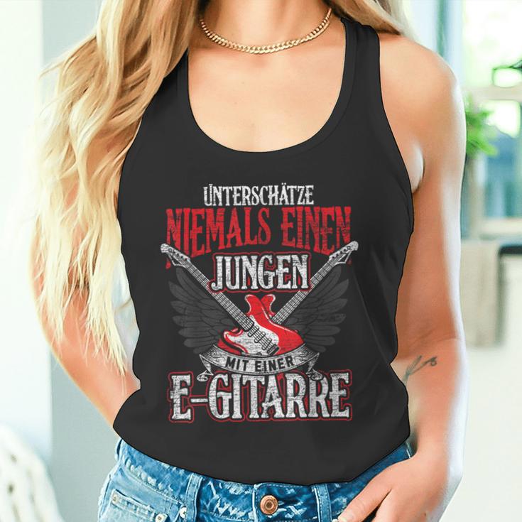 Underestimate A Boy With An Electric Guitar Tank Top