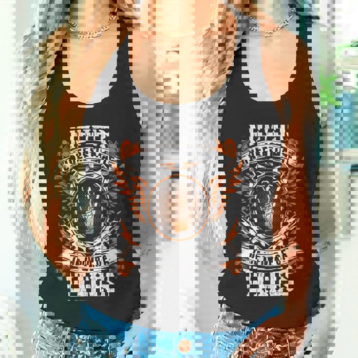Never Underestimate The Power Of Vanes Vanes Name Tank Top