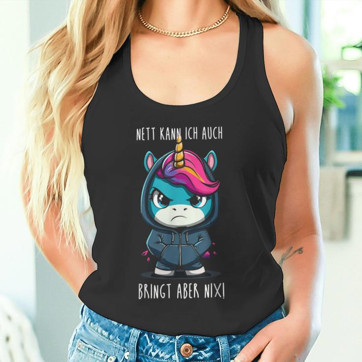 With Unicorn Saying Tank Top