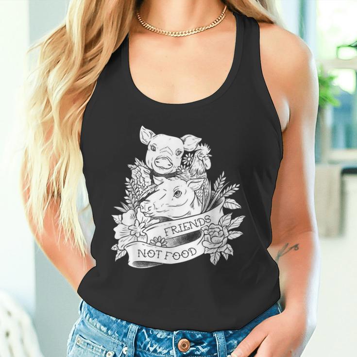 Vegan Friends Not Food Pig eganismegetable Food Tank Top