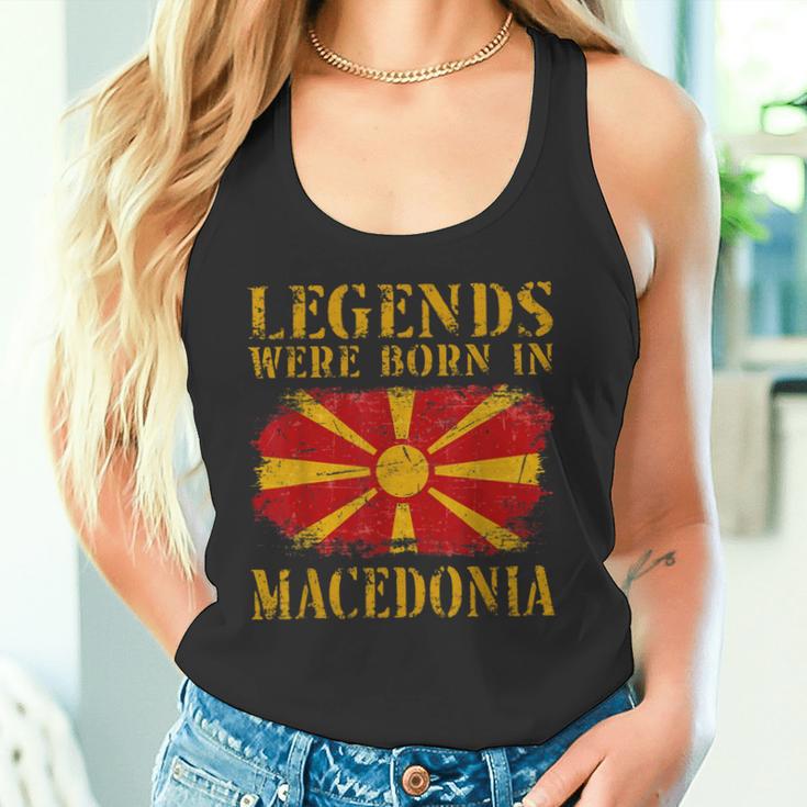 Vintage Macedonian Flag S Tank Top