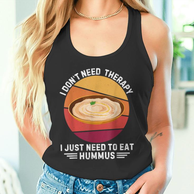 Vintage Je N'ai Pas Besoin De Thérapie J'ai Juste Besoin De Manger Du Houmous Débardeur e