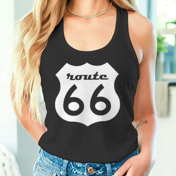 Vintage Retro Us American Highway Sign Interstate Road Tank Top