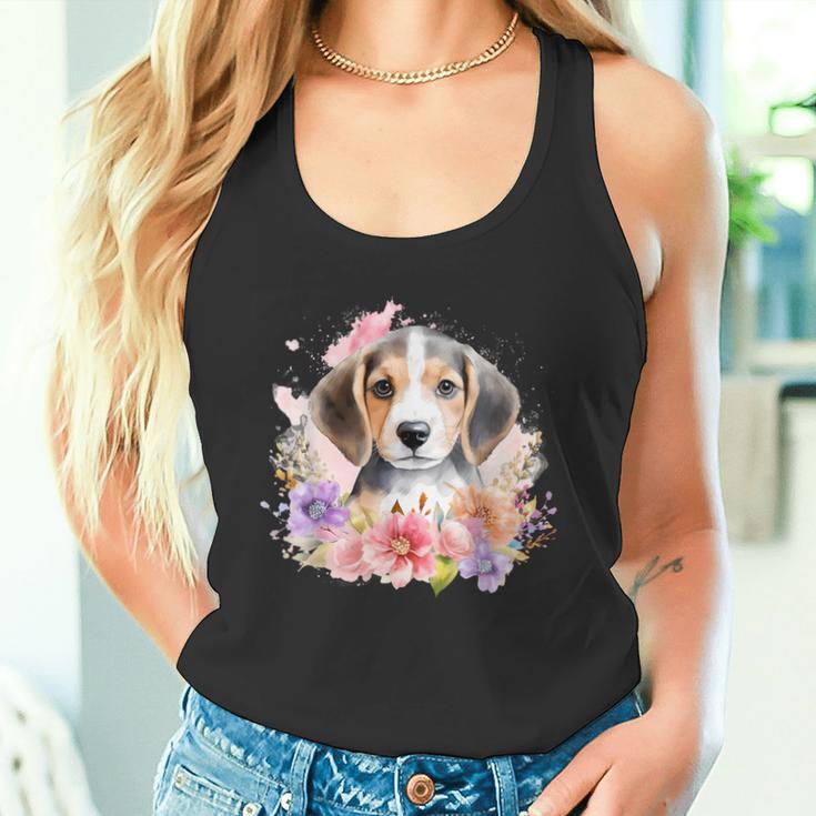 Watercolor Beagle Tank Top