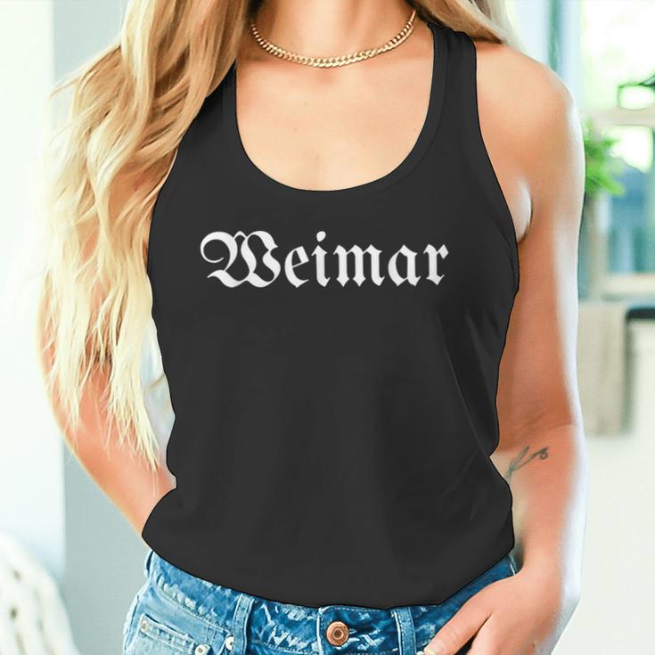 Weimar Homeland City Region Old German Writing Tank Top