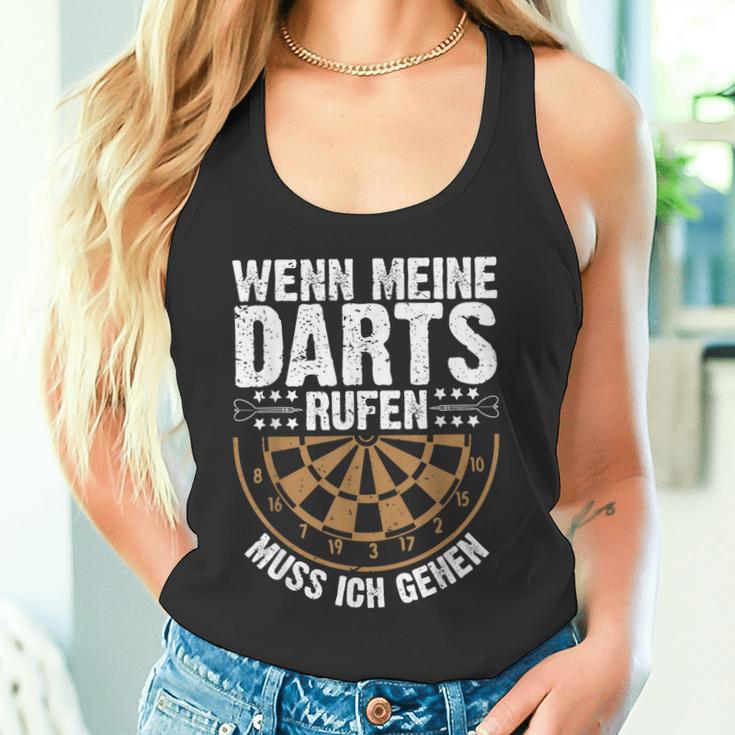 Wenn Meine Darts Rufen Muss Gehen Dartspieler Tank Top