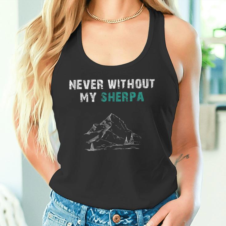 Never Without My Sherpa Nepal Souvenirs Camiseta sin mangas