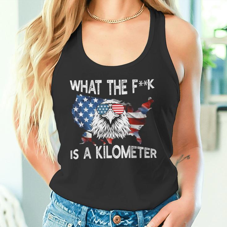 Wtf What The Is A Kilometer George Washington 4Th Of July Tank Top